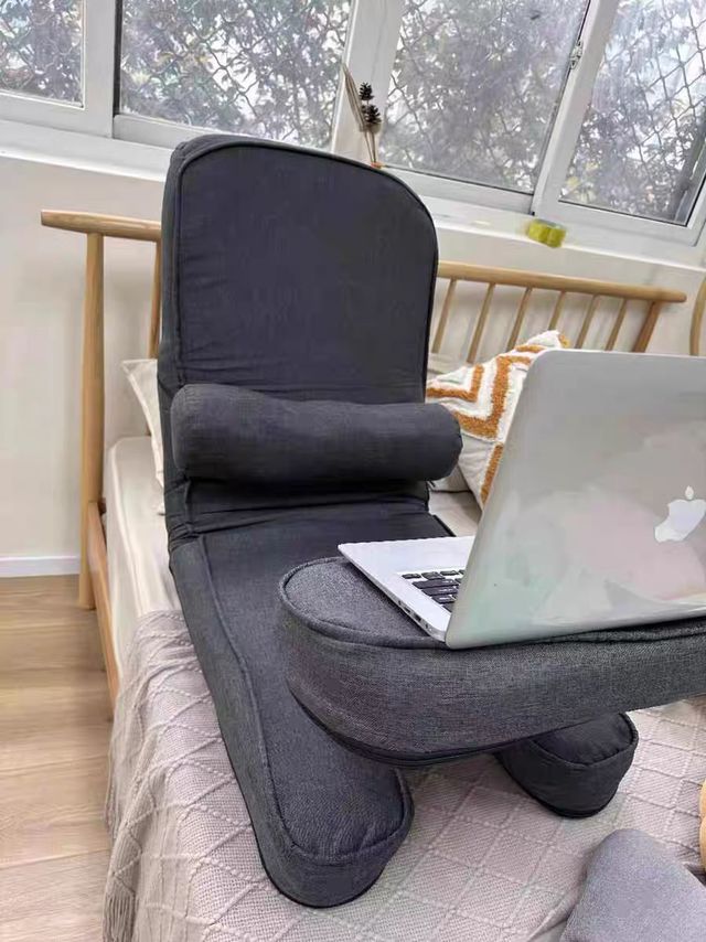 懒人折叠床上靠背座椅大学生宿舍神器榻榻米单人卧室飘窗沙发躺椅