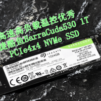 高速高负载温控优秀 希捷酷鱼BarraCuda530 PCIe4x4 M.2固态实测分享