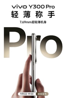 vivo Y300 Pro 手机官宣9月5日发布