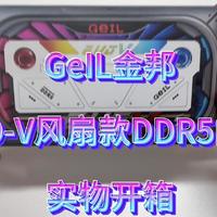 视频开箱！GeIL金邦EVO-V风扇款DDR5内存实物鉴赏