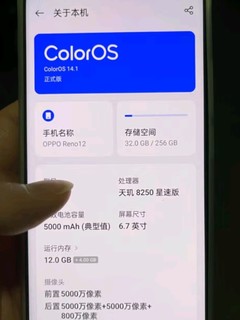 OPPO Reno12 超美小直屏 安卓Live图 天玑旗舰芯 12GB+256GB 千禧银 游戏智能 AI影像 学生5G拍照手机