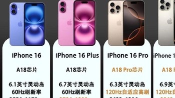 iPhone 16 系列新品参数对比及抢购攻略