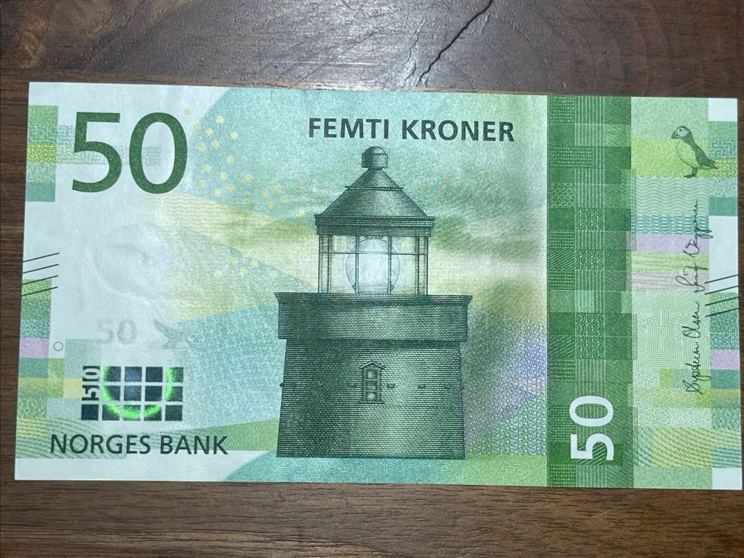 世界上最美的纸币，挪威克朗1：50克朗_什么值得买
