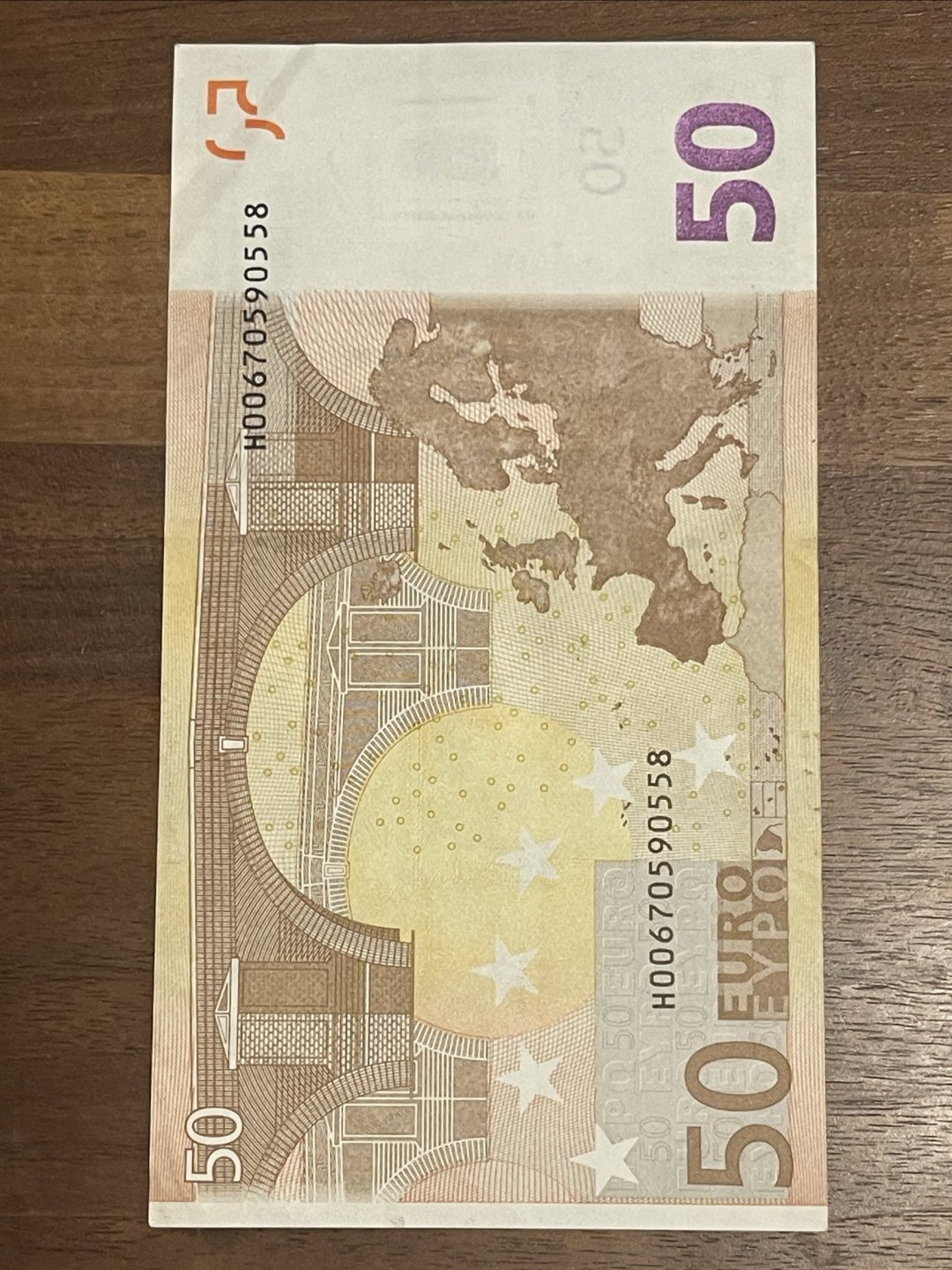 流通国家最多的纸币欧元2: 50欧元_什么值得买