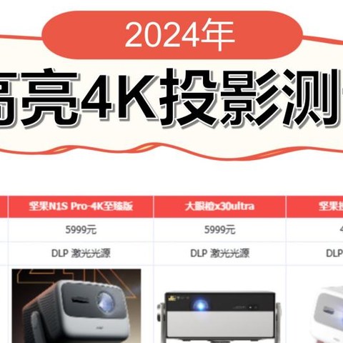 2024年投影仪怎么选？4K投影仪攻略！