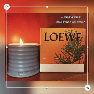 LOEWE柏树球香薰蜡烛：木质香气，营造氛围