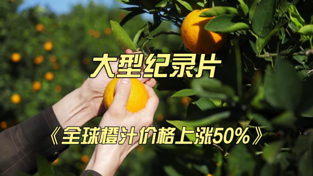 大型纪录片《全球橙汁价格上涨50%》
