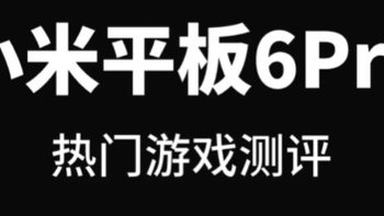 小米平板6Pro使用半月，我的几款游戏体验