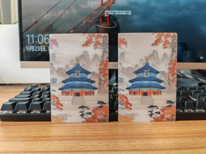 在天坛喝咖啡获赠的明信片还蛮好看的