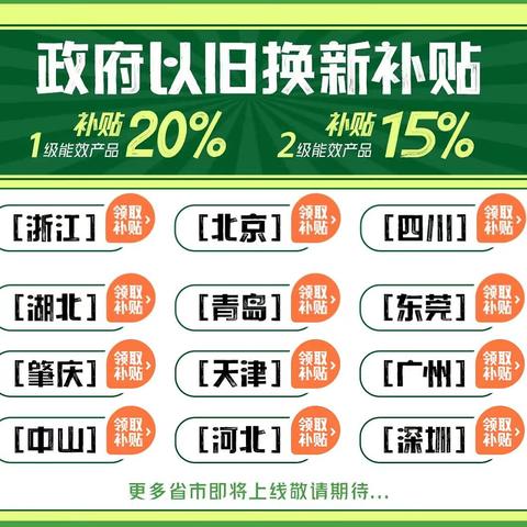 四川政府补贴登场：全国均可领用，智能家居全覆盖！各地补贴汇总一览