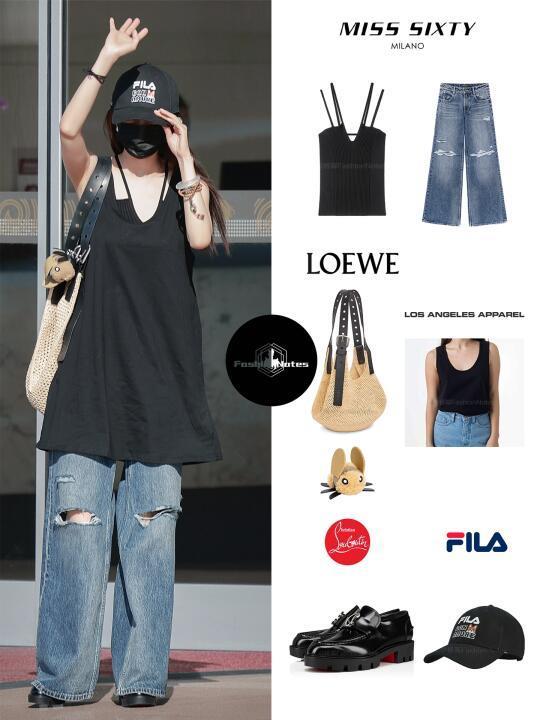 杨幂今日机场穿搭！街头风很Chill