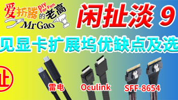 【老高·闲扯淡】9常见显卡扩展坞的优缺点及选择分享 雷电3/4 USB4 Oculink 外接显卡扩展坞 PCIe直插