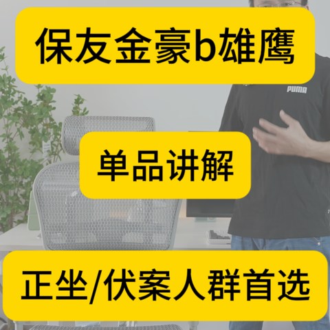 【保友金豪b雄鹰】单品讲解（最新）正坐/伏案人群首选