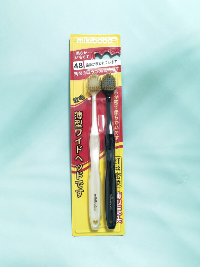 0.1元好物晒，mikibobo宽头48孔牙刷