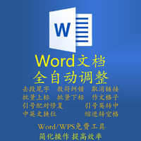 WordWPS自动调整文档OFFICE高效插件工具