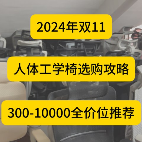 2024年双11人体工学椅选购攻略，300-10000全价位推荐