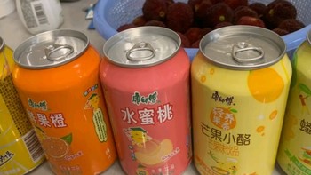 康师傅果汁茶饮料310ml*24罐装多混合冰红茶桃橙小酪柚子雪梨葡萄酸梅汤 随机混拼*12罐