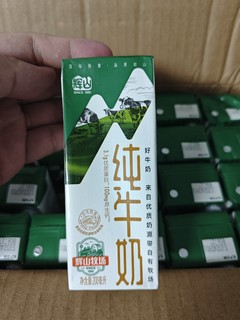 折合下来不到一块钱一盒的辉山纯牛奶