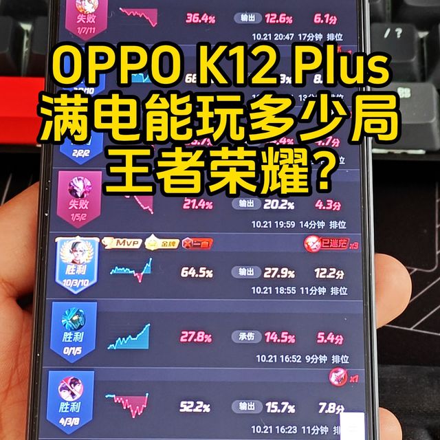 OPPO最大电池手机能打多少局王者荣耀？