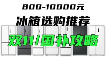 2024年双11冰箱选购攻略！各类型高性价比冰箱推荐【附国补价】