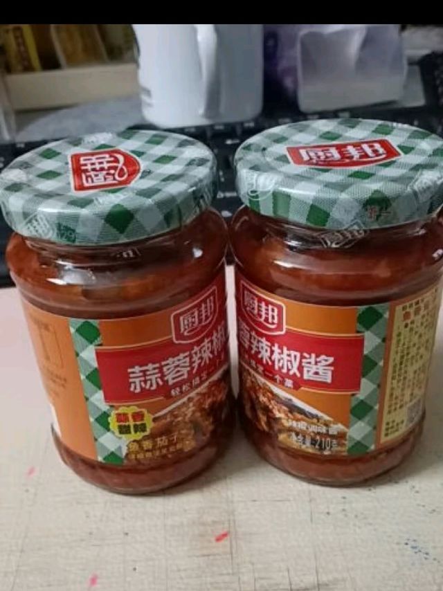 厨邦蒜蓉辣椒酱210g拌面下饭酱料蒜香酱好吃蘸炒拌一勺搞定一个菜 蒜蓉辣椒酱210g*2