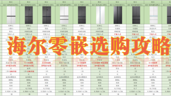 海尔零嵌冰箱如何选？海尔哪款冰箱最值得推荐？不同型号的冰箱到底有什么区别？海尔零嵌冰箱选购攻略