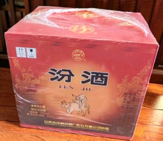 震撼！53度汾酒黄盖玻汾整箱12瓶，清香醇厚，酒友必备！