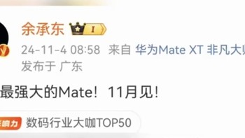 华为史上最强的Mate将于11月亮相，我们拭目以待！