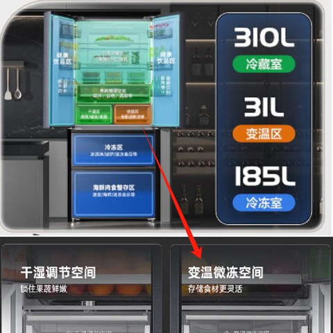 冰箱干湿分储、母婴空间和精准控温功能是智商税吗？选冰箱关注什么？推荐海尔546和485、卡萨帝635和551
