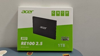 小白的宏碁（acer）RE100  1T SATA3.0 接口固态硬盘蹲价购买兼装机、使用体验分享