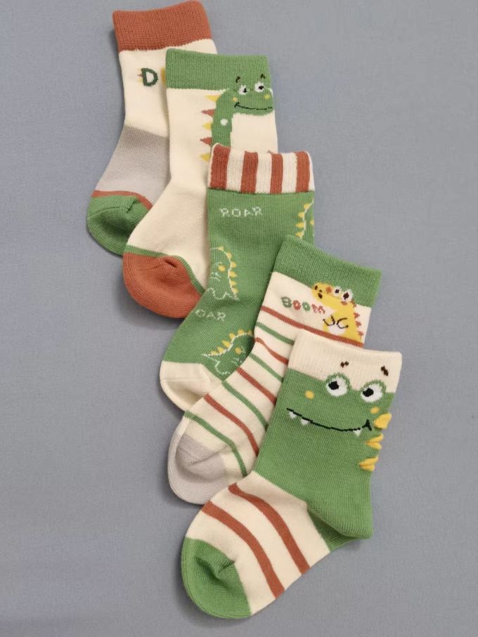 儿童袜子男童春秋款纯棉宝宝中筒袜全棉男孩秋冬季棉袜男宝童袜子