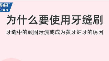 使用牙线和牙缝刷每天 1 次，与小鹿妈妈牙线的配合相得益彰