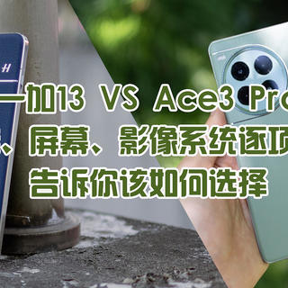 一加13发布后，一加Ace3 Pro是否还值得买？性能、屏幕、影像系统逐项对比，告诉你该如何选择！