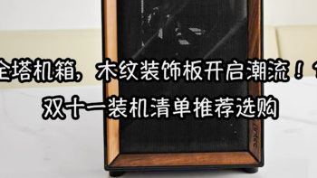 全塔机箱，木纹装饰板开启潮流！？双十一装机清单推荐选购