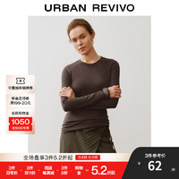 极限凑单、PLUS会员：URBAN REVIVO 女士圆领针织外套*1+长袖T恤*1+一字露针织衫*1+微喇牛仔长裤*1