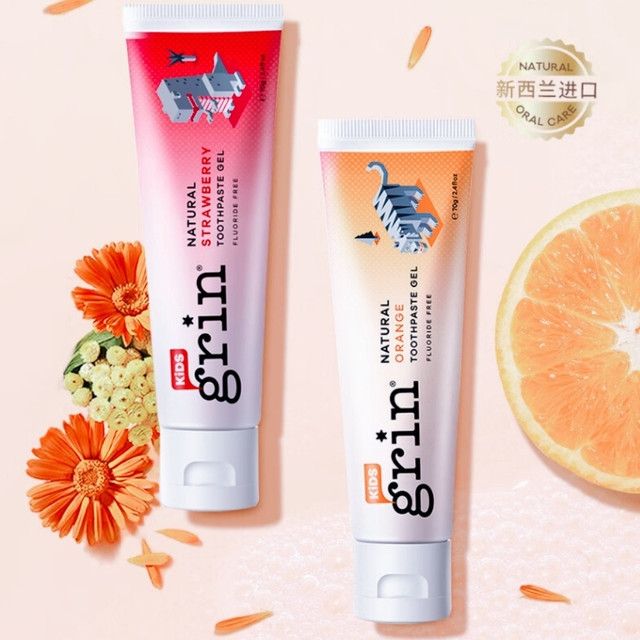 守护宝贝笑容：Grin宝宝无氟牙膏