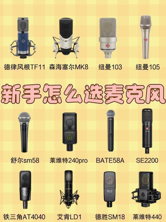 新手应该怎样选择麦克风呢🎤