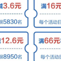 云闪付60券+浦发50元，邮储6元立减金，2折寄快递