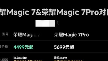 荣耀Magic 7系列到底怎么选？