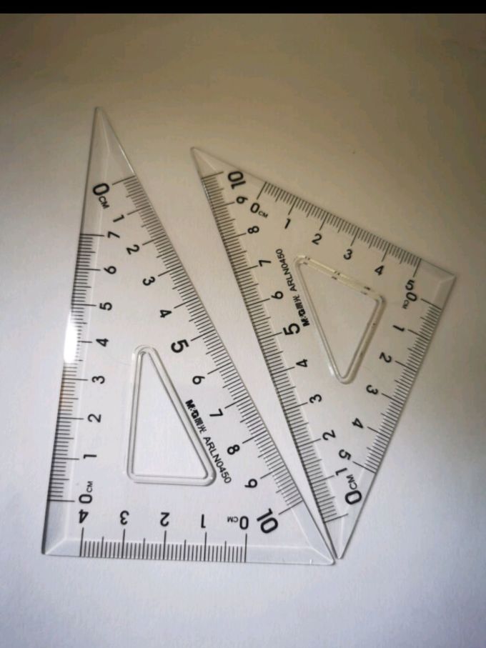 文具学生考试绘图套尺 15cm直尺 三角尺*2 量角