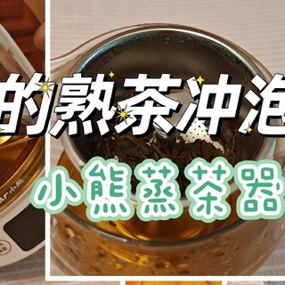 用蒸茶器喝熟茶到底如何，新手小白的开箱体验，办公室牛马最佳的喝茶用具