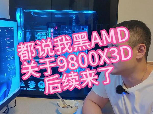 都说我黑AMD  9800X3D  后续来了