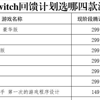 国行switch四款游戏怎么选？