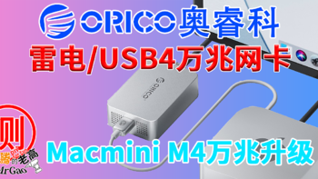 升级万兆网络，ORICO奥睿科雷电万兆网卡适用于MacOS/Win/Linux/铝合金外壳/定制全功能满血编织线/风扇