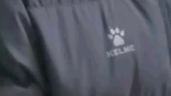 卡尔美（KELME）运动连帽棉服冬季新款蓄热保暖棉衣加厚时尚面包服 玛瑙黑 XL 