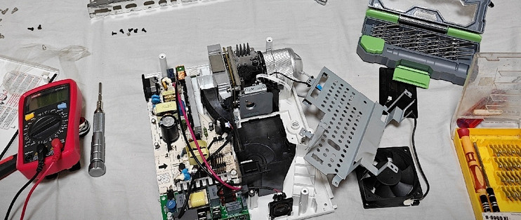 acerh6510bd投影仪拆机及风扇故障维修