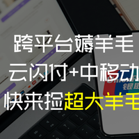 跨平台薅羊毛，云闪付+中国移动=省钱大羊毛