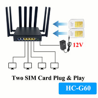 4G5G插卡POE网关HC-G60使用ARM架构WIFI6芯片外置调试串口