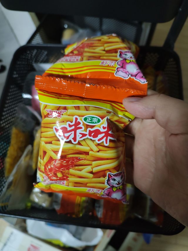 怀旧零食咪咪虾条