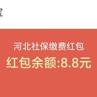 支付宝：收藏“河北社保云缴费”小程序可抽奖，可抽红包